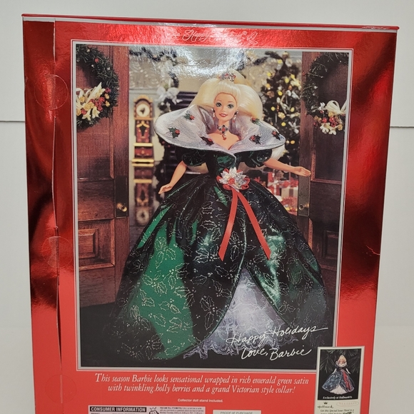 Vintage 1995 Happy Holidays Barbie #14123 - Picture 3 of 6
